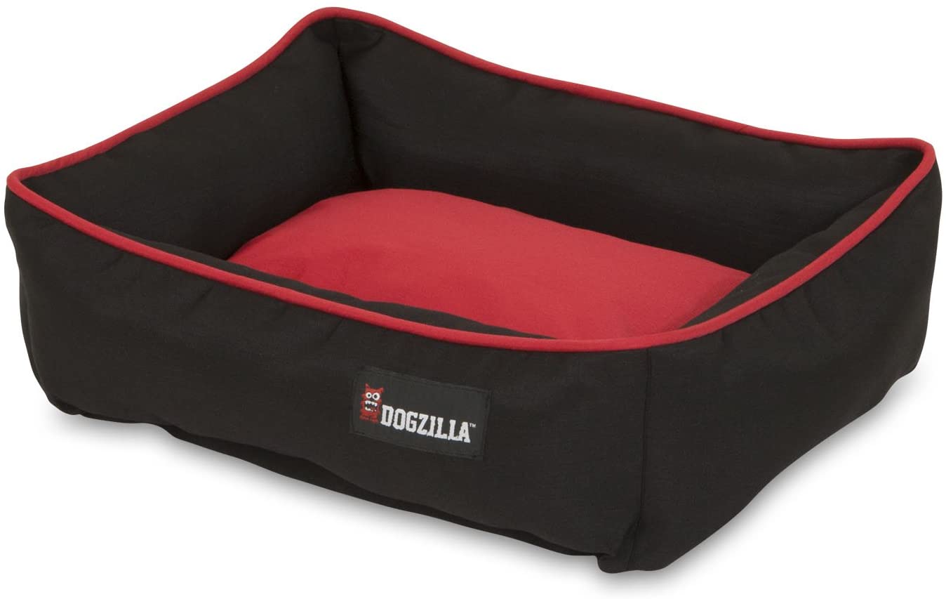 main-417.jpg PET MATE DOGZILLA 22 X 18 RECTANGULAR LOUNGER RED/BLACK - Image 1