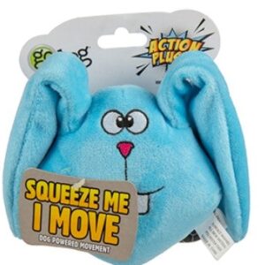 goDogÂ® Action Plushâ„¢ Blue Bunny with Chew Guard Technologyâ„¢ Animated Squeaker Dog Toy