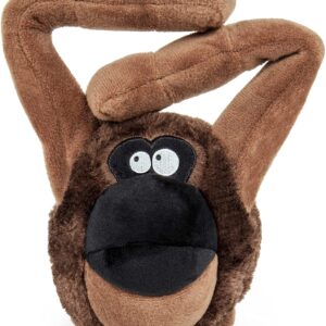 goDogÂ® Action Plushâ„¢ Ape with Chew Guard Technologyâ„¢ Animated Squeaker Dog Toy
