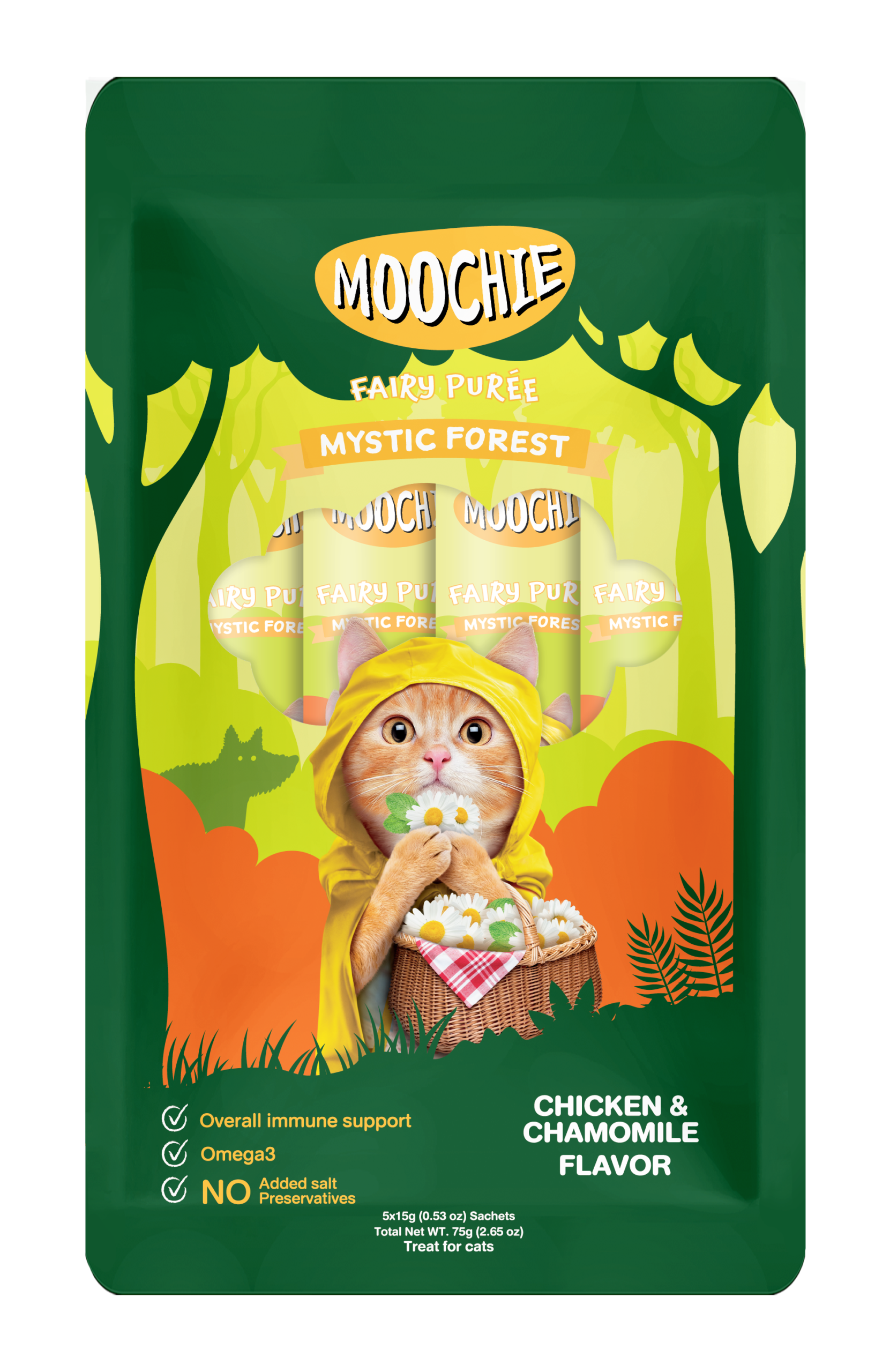 main-46.png MOOCHIE Mystic Forest CHICKEN & CHAMOMILE FLAVOR 15g Pouch - Image 1