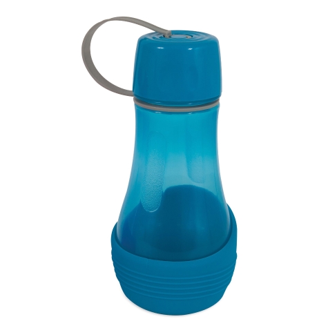 main-475.jpg PETMATE REPLENDISH TO-GO TRAVEL BOTTLE WITH BOWL - 16 OZ ~ BLUE - Image 1