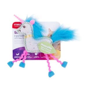 SmartykatÂ® Fantasy Frenzyâ„¢ Crinkle Unicorn Catnip And Silvervine Cat Toy
