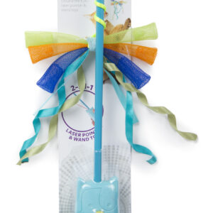 SmartykatÂ® Leapin Laserâ„¢ 2 In 1 Laser And Wand Cat Toy