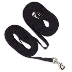 PETMATE ASPEN PET COTTON TRAINING DOG LEAD 5/8" X 30' BLACK