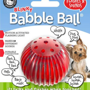 Pet Qwerks Blinky Babble Ball Interactive Dog Toy