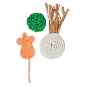 PETMATE JACKSON GALAXY NATURAL PLAY TIME 3-PACK