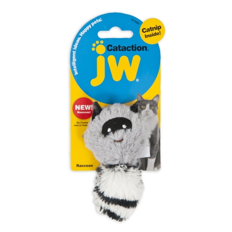 main-527.jpg Petmate Jw Cataction Plush Catnip Skunk Grey - Image 1
