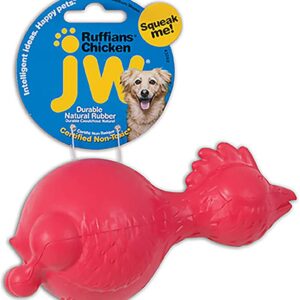 PETMATE JW RUFFIANS CHICKEN TOY MD (Multi-Color)