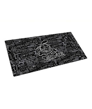 main-55.jpg Dry Mate Pet Place Mate Dogs Good Dog Cross Bones / Black 12 X 20 Inches - Image 1