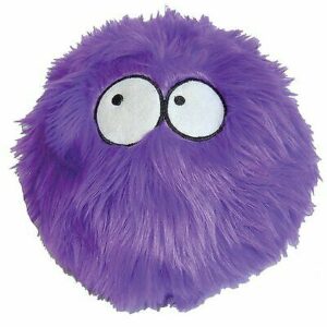 goDogÂ® Furballzâ„¢ with Chew Guard Technologyâ„¢ Durable Plush Squeaker Dog Toy, Purple, Small