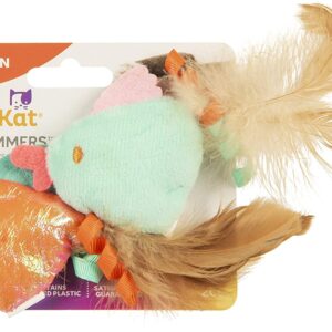 SmartykatÂ® Silly Swimmer Fish, Set Of 2 Goldfish Catnip Cat Toys