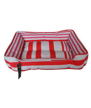 main-620.jpg Nutrapet Cat Bed Barcode Red Stripe 52*42*10 - Image 1