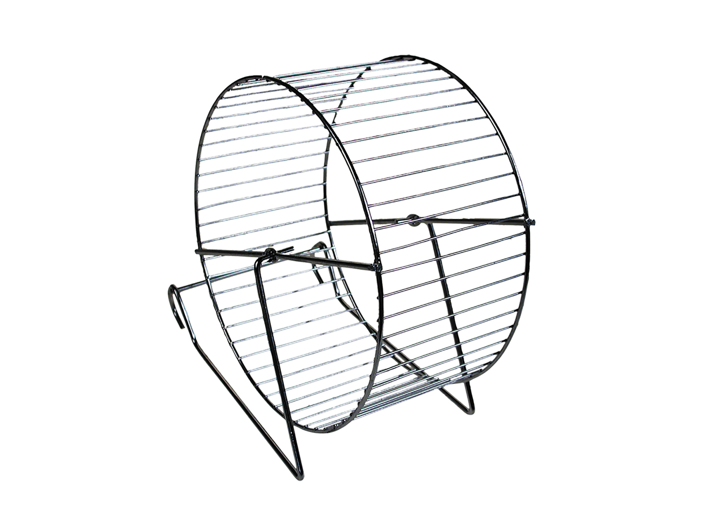 main-659.jpg VADIGRAN Hamster wheel metal/chrome 15cm - Image 1