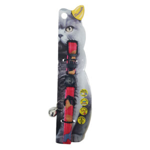 Swooosh Cat in Uniform nylon safe collar C-10mm 18/28cm pink
