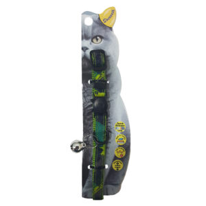 Swooosh Raining Colors nylon safe collar C-10mm 18/28cm green