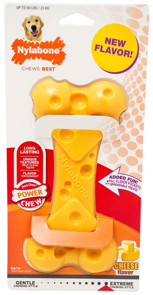 main-69.jpg Nylabone Power Chew Cheese Bone Wolf Medium - Image 1