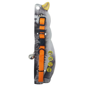 Swooosh Simple & Calm nylon pure safe collar C-10mm 18/28cm orange