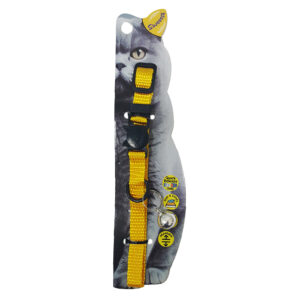 Swooosh Simple & Calm nylon pure safe collar C-10mm 18/28cm yellow