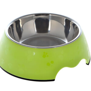 Nutrapet Melamine Round Paw Bowl Sets Green L:22 * 7.5Cms 700/ml23.6oz