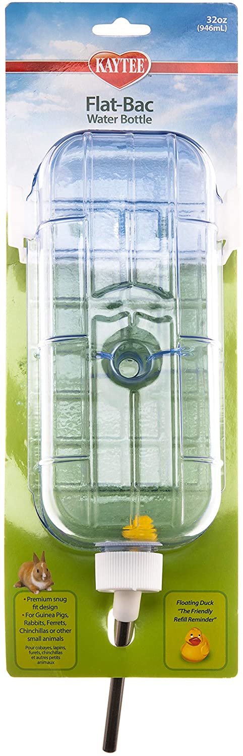 main-784.jpg KAYTEE FLAT-BAC WATER BOTTLE 2/12MPK 32OZ FEEDERS AND WATER BOTTLES - Image 1