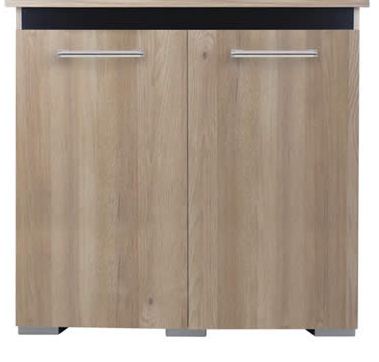 main-787.jpg Aqua AquaOne Vogue Only Cabinet 170 100cm Nash Oak With Black NEW STYLE - Image 1