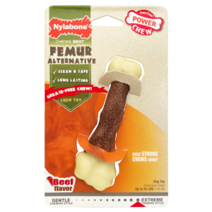 Nylabone Power Chew Animal Part Alternative Femur Beef Medium