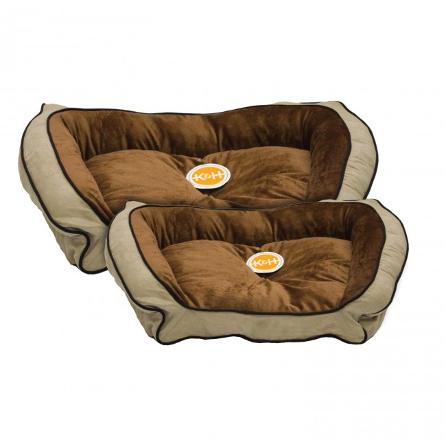 main-800.jpg K&H Bolster Couch Small Mocha/Tan 21" x 30"/53X76Cms - Image 1