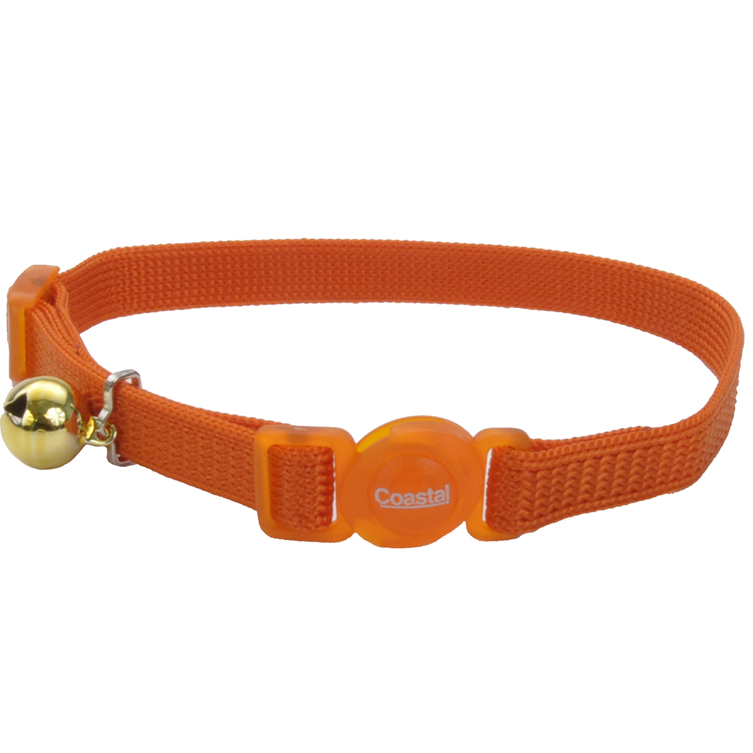 main-811.jpg Coastal 3 and SafeCat Nylon Breakaway Collar Sunset Orange - Image 1