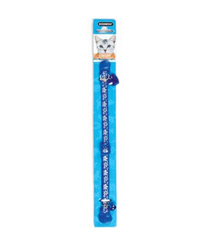 main-820.jpg Dogness Polyester Cat Collar-Blue with Floral Design - Image 1
