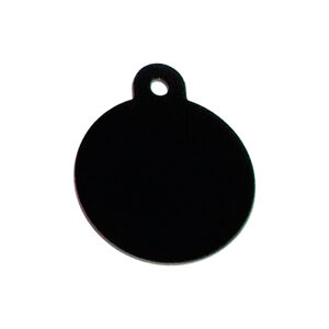 Imarc Pet Tag Circle Large Black