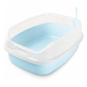 Nutrapet Cat Toilet XL Deodorized Cat Litter Box Blue 62*46*23 cm