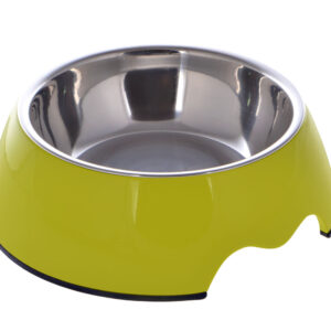 Nutrapet Melamine Round Bowl Parrot Green S: 14*4.5 Cms 160/ml 5.4oz