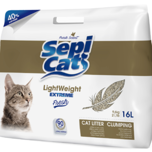 Sepicat Extreme Light Fresh Scent ( Baby Powder) 16L for Cats With Sensitive Feet