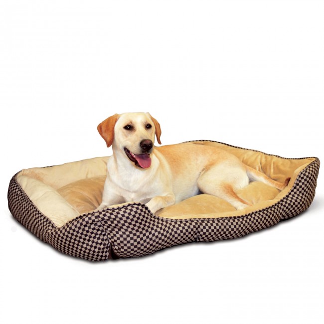 main-923.jpg K&H Self-Warming Lounge Sleeper Large Brown Square Print 32" x 40"/81X102Cm - Image 1