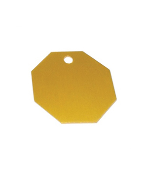 main-960.jpg Imarc Pet Tag Stop Sign Octagon Small Gold - Image 1