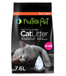 Nutrapet Cat Litter Silica Gel 7.6L- Baby Powder Scent