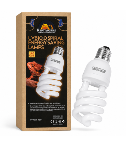 ReptiWorks Uvb15.0 Spiral Energe Saving Lamps-15W6X6X13Cm / 2.3"X2.3"X5.1"