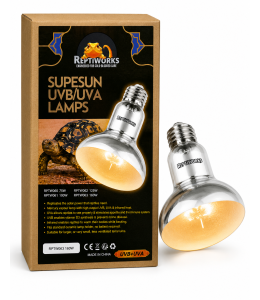 ReptiWorks Supesun Uvb/Uva Lamps-160W12.5X12.5X16Cm / 4.9"X4.9"X4.7"
