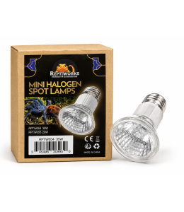 ReptiWorks Mini Halogen Spot Lamps 35W5X5X7Cm / 2"X2"X2.7"