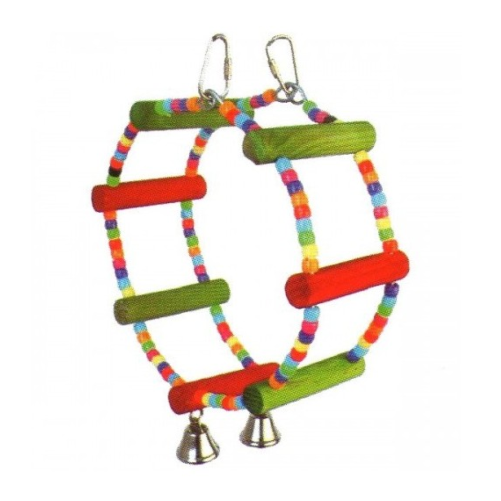 home-31.png VanPet Wheel Type Toy Smalll And Mediumium Birds With Bells 25 x 7.5cm - Image 1