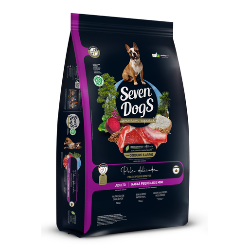 home-39.png Seven Dogs Dog Food For Adult - Small And Mini Breeds-Lamb & Rice 10kg+100g - Image 1
