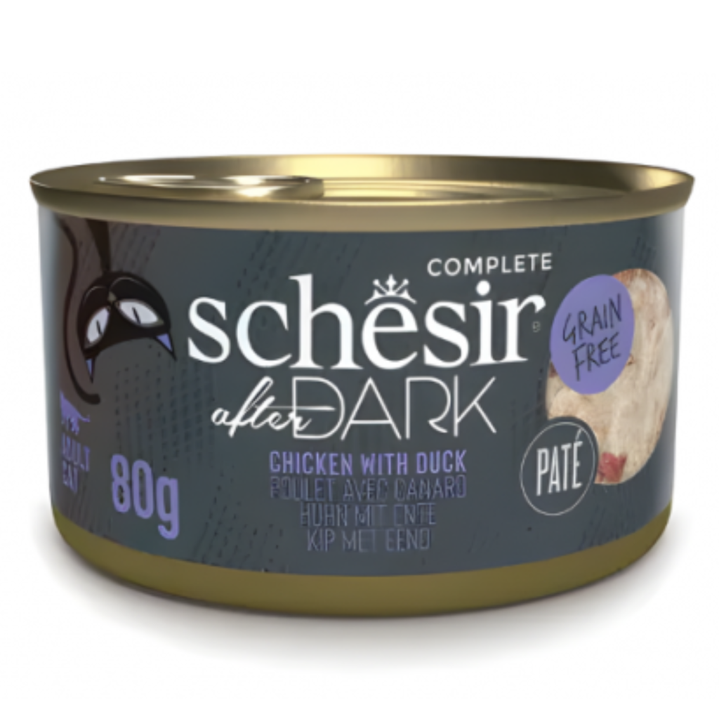 home-6.png Schesir After Dark Patè For Cat - Chicken With Duck 80g (Min Order- 12 Cans) - Image 1