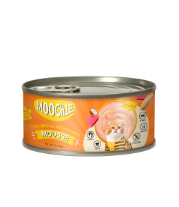 MOOCHIE TUNA MOUSSE WITH SALMON 85g Can