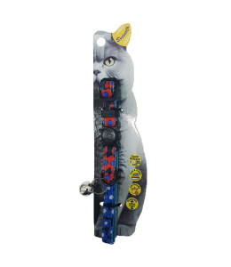Swooosh Leafy Cats safe collar C-10mm 18/28cm blue