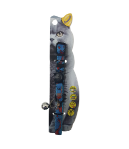 Swooosh Raining Colors nylon safe collar C-10mm 18/28cm blue