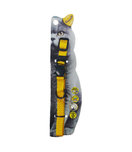Swooosh Simple & Calm nylon pure safe collar C-10mm 18/28cm yellow