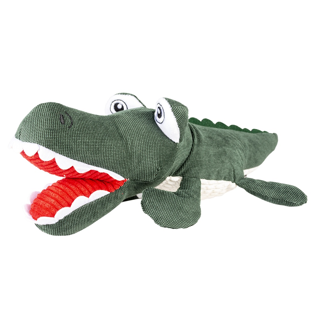 unnamed-file-16.jpg Duvo+ Plush Alligator Jaw M - 34X10X11,3Cm Green/White - Image 1