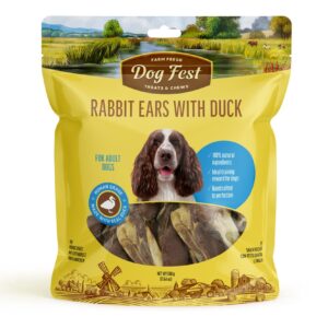 Dog Fest Rabbit Ears With Duck For Adult Dogs - 500g