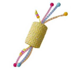 Duvo+ Jolly Yellow Roll With Ropes 22X4,5X4,5Cm Yellow