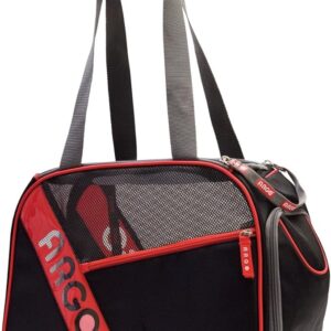 ARGO City-Pet Airline Approved Carrier Black with Red Trim Medium